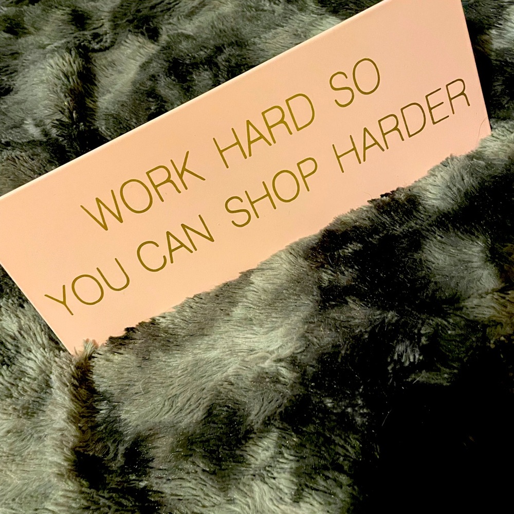 Hobby Lobby metal desk signage.